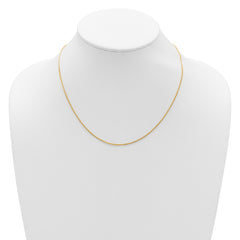 14K 1.2mm D/C Spiga 1in+1in Adjustable Chain