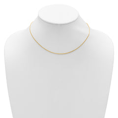 14K 1.2mm Baby Spiga 1in+1in Adjustable Chain