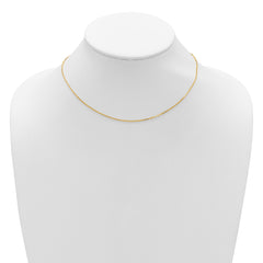 14k 1.4mm D/C Square Cable 1in+1in Adjustable Chain