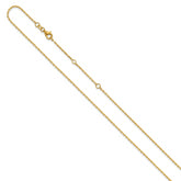 14k 1.5mm D/C Square Cable 1in+1in Adjustable Chain
