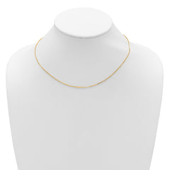 14k 1.5mm D/C Square Cable 1in+1in Adjustable Chain