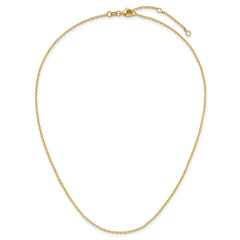 14k 1.5mm D/C Square Cable 1in+1in Adjustable Chain
