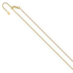 14K Adjustable 1.1mm Franco Chain