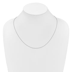 14K White Gold Adjustable 1.1mm Franco Chain