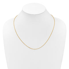 14K Adjustable 1.65mm Semi-Solid D/C Cable Chain