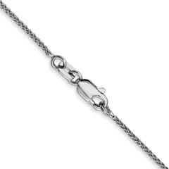 14K White Gold 1.0mm Spiga Chain
