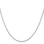 14 Karat White Gold 1mm Sparkle Singapore Chain - View 2