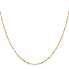 18K 20 inch 1.1mm Singapore with Spring Ring Clasp Chain