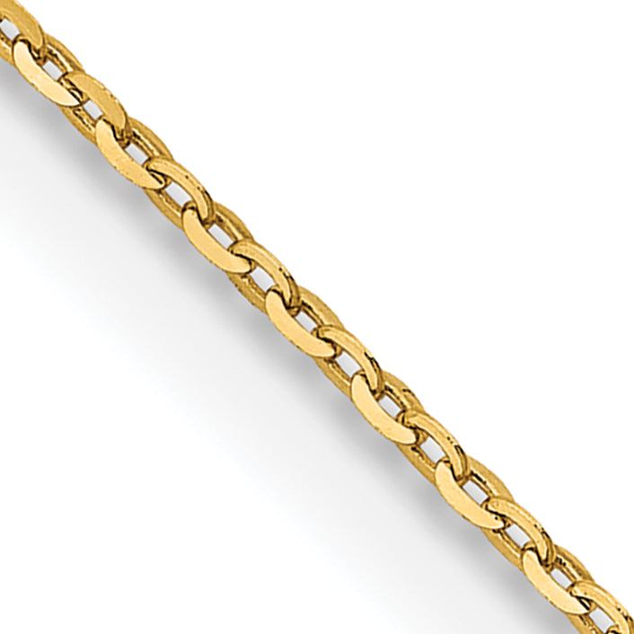 18K 1.5mm D/C Cable Chain
