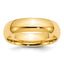 6.0mm 10K Yellow Gold Comfort Fit Wedding Band - Sophia Jewelers