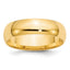 6.0mm 10K Yellow Gold Comfort Fit Wedding Band - Sophia Jewelers