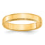 4.0mm 10K Yellow Gold Flat with Step Edge Wedding Band - Sophia Jewelers