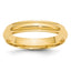 4.0mm 10K Yellow Gold Half Round with Edge Wedding Band - Sophia Jewelers