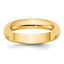 4.0mm 10K Yellow Gold Lightweight Half Round Wedding Band - Sophia Jewelers