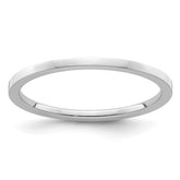 1.2mm 10K White Gold Stackable Band - Sophia Jewelers