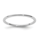1.2mm 10K White Gold Stackable Band - Sophia Jewelers