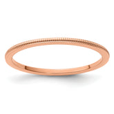 1.2mm 10K Rose Gold Stackable Band - Sophia Jewelers