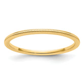 1.2mm 10K Yellow Gold Stackable Band - Sophia Jewelers