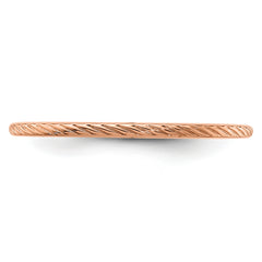 1.2mm 10K Rose Gold Stackable Band - Sophia Jewelers