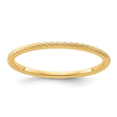 1.2mm 10K Yellow Gold Stackable Band - Sophia Jewelers