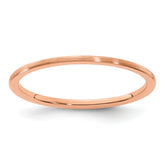 1.2mm 10K Rose Gold Stackable Band - Sophia Jewelers