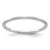 1.2mm 10K White Gold Stackable Band - Sophia Jewelers