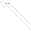 1.2mm 14K White Gold Flat Cable Chain - Sophia Jewelers