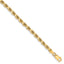 10K 3.75mm Diamond-Cut Rope Chain