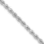 2.75mm 10K White Gold Diamond-Cut Rope Chain - Sophia Jewelers