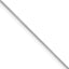 0.5mm 10K White Gold Baby Box Chain - Sophia Jewelers