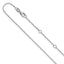 Diamond-Cut Cable Chain Necklace in 10K White Gold, 0.95mm, 16 Inch - Sophia Jewelers