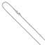 1.0mm 10K White Gold Spiga Wheat Chain - Sophia Jewelers