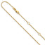 1.0mm 10K Yellow Gold Baby Spiga Chain - Sophia Jewelers