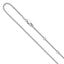 1.5mm 10K White Gold Spiga Wheat Chain - Sophia Jewelers