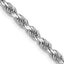 3.0mm 14K White Gold Diamond-Cut Rope Chain - Sophia Jewelers