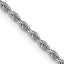 1.3mm 14K White Gold Diamond-Cut Rope Chain - Sophia Jewelers