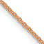 14K Rose Gold Solid Cable Chain Necklace 1.1mm