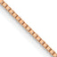 0.7mm 14K Rose Gold Box Chain - Sophia Jewelers