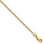 14K Yellow Gold Solid Box Chain Necklace 1.3mm