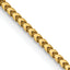 14K Yellow Gold Solid Franco Chain Necklace 1.25mm