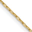 14K Yellow Gold Solid Diamond-Cut Cable Chain Necklace 1mm