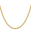 2.75mm 14K Yellow Gold Solid Rope Chain - Sophia Jewelers