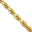 14K Yellow Gold Diamond-Cut Rope Chain Necklace 5mm
