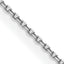 14K White Gold Diamond-Cut Cable Chain Necklace 0.85mm