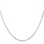 1.1mm 14K White Gold Concave Box Chain - Sophia Jewelers