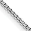 1.2mm 14K White Gold Concave Box Chain - Sophia Jewelers