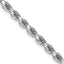 3.25mm 14K White Gold Diamond-Cut Rope Chain - Sophia Jewelers