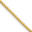 1.1mm 14K Yellow Gold Box Chain - Sophia Jewelers
