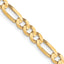 4.0mm 10K Yellow Gold Concave Figaro Chain - Sophia Jewelers