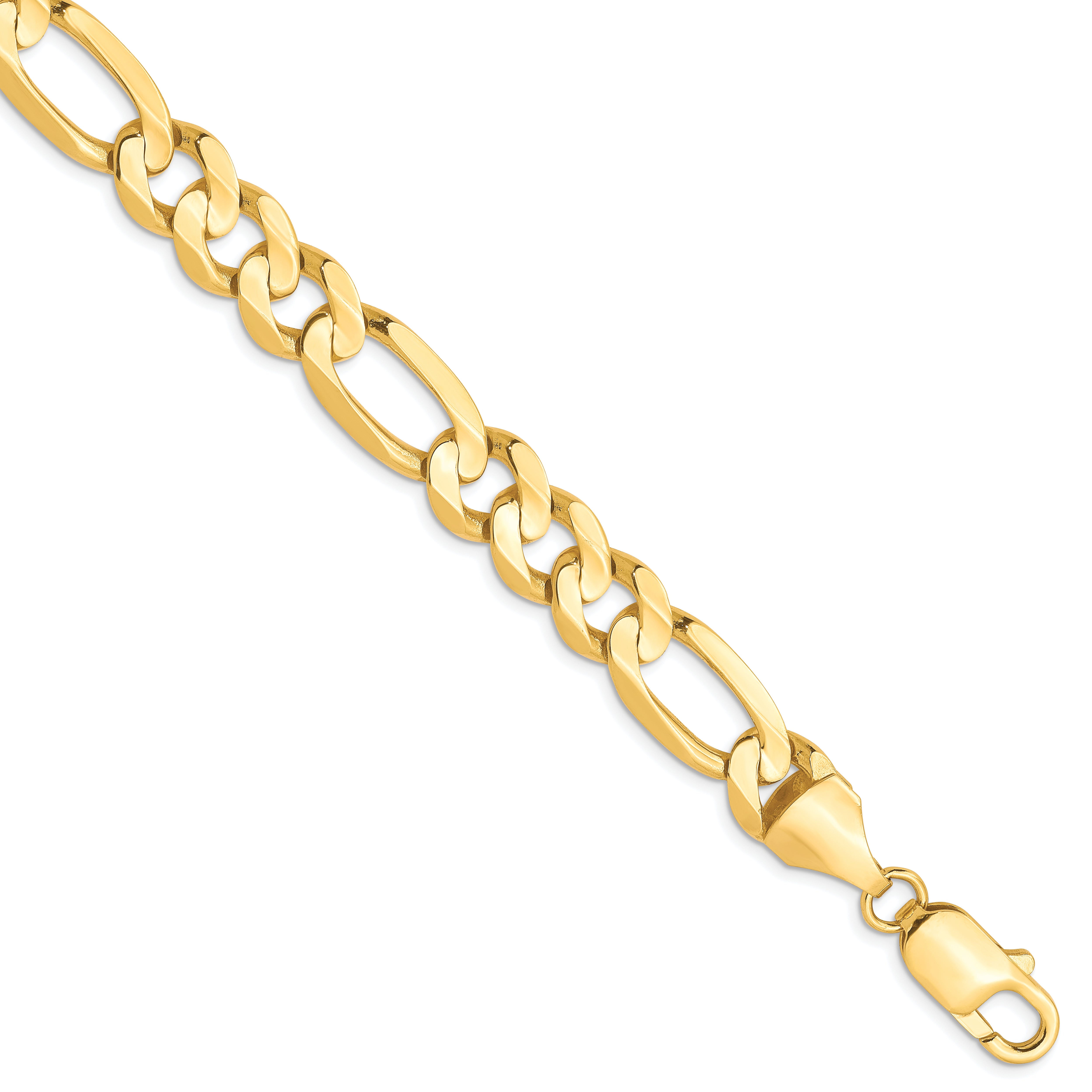 10K 8.75mm Concave Figaro Chain